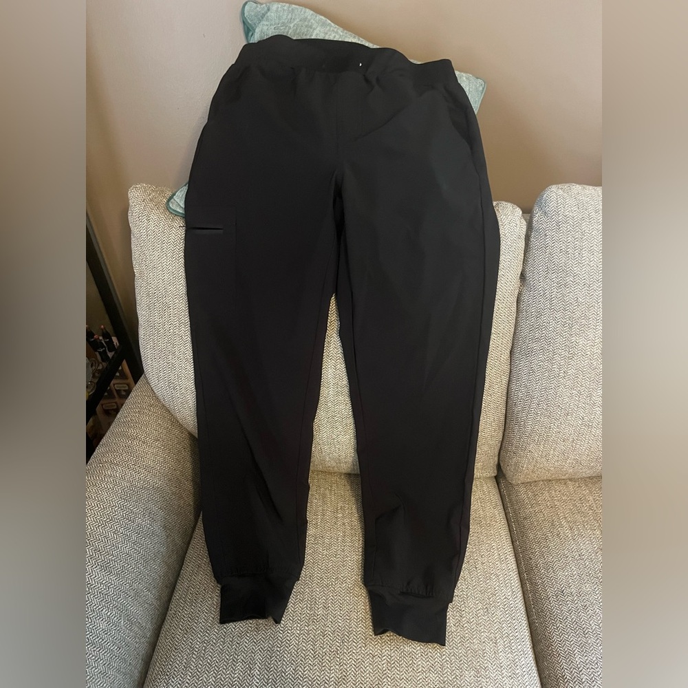 Black scrub pants